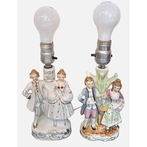 Vtg Portable Table Lamps Underwriter Laboratories,‎ Inc Hand Painted in Japan